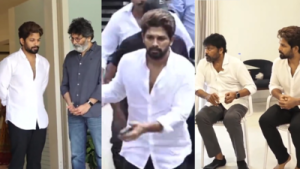 Allu Arjun Mourns Grandmother's Death: 'Pushpa' Star Returns to Hyderabad, Meets Chiranjeevi in Emotional Reunion – Watch