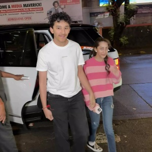 Sanjay Dutt and Maanayata’s twins Shahraan and Iqra spotted in Bandra, fans say they’ve grown into confident and good-looking teenagers