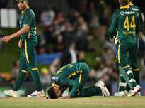 Maharaj spins South Africa to big win in ODI opener