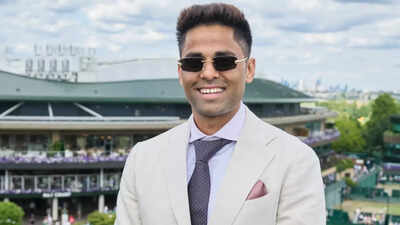 Suryakumar Yadav enjoys his first Wimbledon experience.