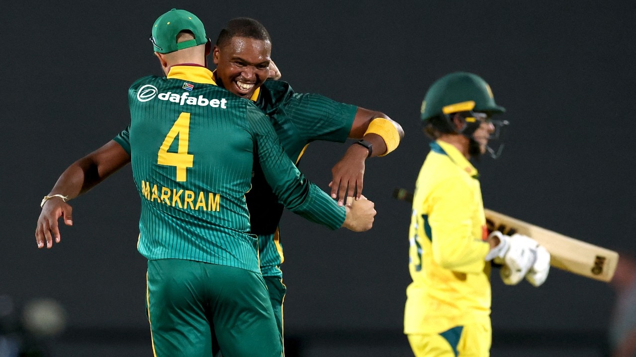 Lungi Ngidi picked up 5 wickets in the second ODI. Courtesy: AFP Lungi Ngidi